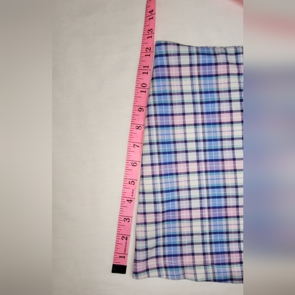 COPY - Justice Blue & Pink Plaid Pull On Mock Wrap Skort Girls Size 10 - Picture 13 of 13